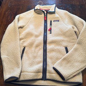 Patagonia Retro Pile Fleece Jacket, Off White, Men's Size M, Like New!